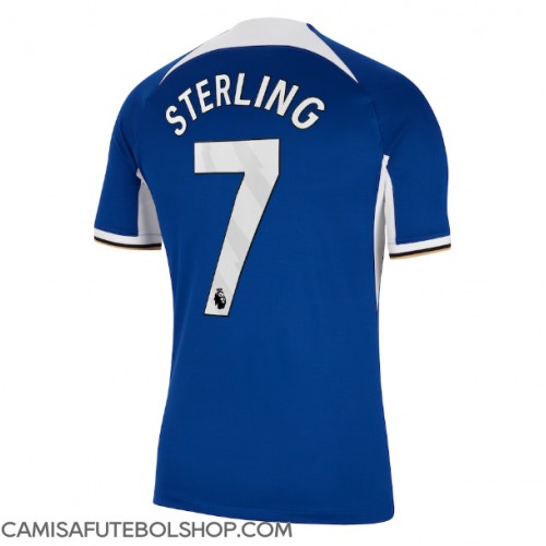 Camisa de time de futebol Chelsea Raheem Sterling #7 Replicas 1º Equipamento 2023-24 Manga Curta